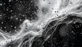 Dynamic Water Droplets In Motion Over Abstract Liquid Surface Royalty Free Stock Photo