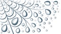 Dynamic Water Drops with Splash Effect, Ideal for Liquid Concepts, vector design Generative AI Royalty Free Stock Photo