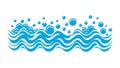 Dynamic Water Ripples: Ocean, Purity, and Aqua Element Design, vector design Generative AI Royalty Free Stock Photo