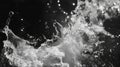 Dynamic Water Splash in Black and White Royalty Free Stock Photo