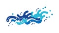 Dynamic Water Splash Effect for Refreshment Energy, vector design Generative AI Royalty Free Stock Photo