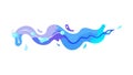 Dynamic Water Splash Vector Element for Aquatic Designs, vector design Generative AI Royalty Free Stock Photo