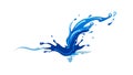 Dynamic Water Splash Vector Icon, Liquid and Refreshment Symbol, vector design Generative AI Royalty Free Stock Photo