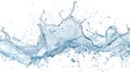 Dynamic Water Splash Wave with Droplets Isolated on White Background Royalty Free Stock Photo