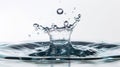 Dynamic water surge image.Isolated splashes white background bring refreshing Royalty Free Stock Photo