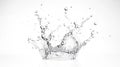 Dynamic water surge image.Isolated splashes white background to bring refreshing Royalty Free Stock Photo