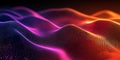 Dynamic Waves A CuttingEdge Digital Background Tailored for Technology and AI Applications Royalty Free Stock Photo