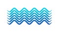 Dynamic Wavy Lines Pattern, Abstract Blue Water Background, vector design Generative AI Royalty Free Stock Photo