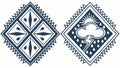 Dynamic Weather Icons Lightning and Rain Symbolism, vector design Generative AI Royalty Free Stock Photo