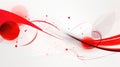 dynamic white and red abstract background