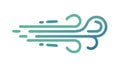 Dynamic Wind Lines: Airflow Breeze Element Design, vector design Generative AI Royalty Free Stock Photo
