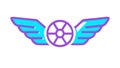 Dynamic Winged Emblem, Symbolizing Freedom, Speed, and Aviation, vector design Generative AI Royalty Free Stock Photo