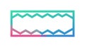 Dynamic Zigzag Gradient Frame: Modern Edgy Border Design Element, vector design Generative AI Royalty Free Stock Photo