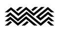 Dynamic Zigzag Line Pattern Vector Design Element, vector design Generative AI Royalty Free Stock Photo