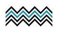 Dynamic Zigzag Line Pattern Vector Design Element, vector design Generative AI Royalty Free Stock Photo