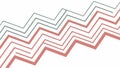 Dynamic Zigzag Pattern with Red Lines, Modern Abstract, vector design Generative AI Royalty Free Stock Photo