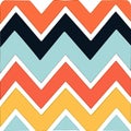 Dynamic Zigzag Pattern with Vibrant Color Scheme.