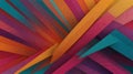 Dynamic, zigzag patterns in orange, teal, and fuchsia, with ample central copy space