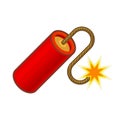 Dynamit TNT Icon on White Background. Vector Royalty Free Stock Photo