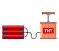 Dynamite with detonator for blasting operations.