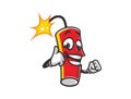 dynamite explosive character mascot logo design