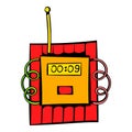 Dynamite icon, icon cartoon Royalty Free Stock Photo