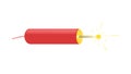 Dynamite Stick Explosive Power Icon, Danger Impact vector design Generative AI Royalty Free Stock Photo