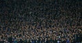 Dynamo Kyiv fans putting hands up, UEFA Europa League Round of 16 second leg match between Dynamo and Everton