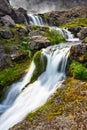 Dynjandi Gongumannafoss waterfall. Westfjords. Iceland