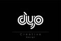 DYO Creative Unique Modern Letter Logo Design Royalty Free Stock Photo