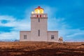 Dyrholaey lighthouse on peninsula