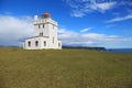 Dyrholaey Lighthouse in Iceland Royalty Free Stock Photo