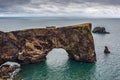 Dyrholaey rock on Vik beach