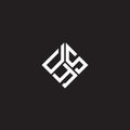 DYS letter logo design on black background. DYS creative initials letter logo concept. DYS letter design Royalty Free Stock Photo