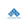 DYS letter logo design on white background. DYS creative initials letter logo concept. DYS letter design Royalty Free Stock Photo