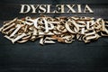 Dyslexia concept