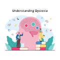 Dyslexia. Learning disorder or disability. Reading, writing or understanding