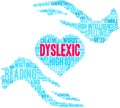 Dyslexic Word Cloud Royalty Free Stock Photo