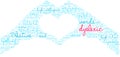 Dyslexic Word Cloud Royalty Free Stock Photo