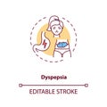 Dyspepsia concept icon