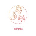 Dyspepsia concept icon