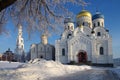 Dzerzhinsky, Russia - December, 2016: Ugresha Monastery in winter day