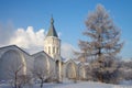 Dzerzhinsky, Russia - December, 2016: Ugresha Monastery in a winter day