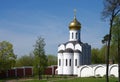 Dzerzhinsky, Russia - May, 2017: Ugresha Monastery in spring day