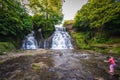 Dzhurynskyi Waterfall in Ukraine