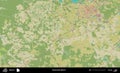 Dziarzynsk District, Belarus. Topographic Humanitarian Royalty Free Stock Photo