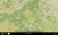 Dziatlava District outlined, Belarus. Topographic Humanitarian Royalty Free Stock Photo