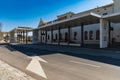 Owl Mountains communication center with bus stations and train platforms with railway station