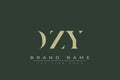 DZY abstract letter logo design Royalty Free Stock Photo