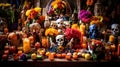 DÃÂ­a de los Muertos (Mexico) - Honoring deceased loved ones with colorful altars and offerings